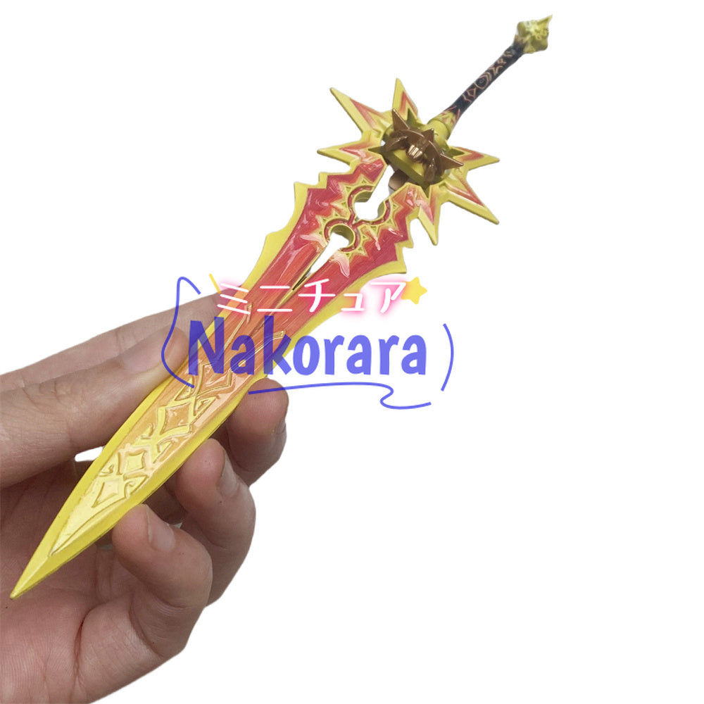 nakorara  原神　マーヴィカ 千烈の日輪　22cm　ミニチュア　武器モデル　ダイキャスト製　アクセサリー　武器モデル