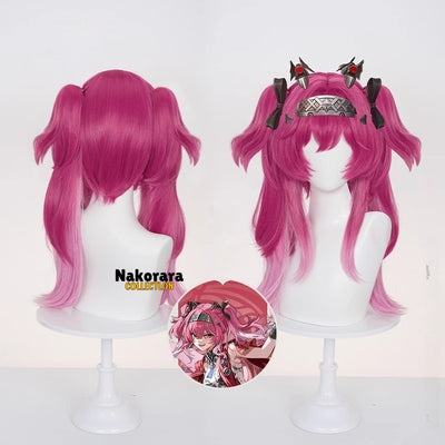 Nakorara 鳴潮 ルパ ウィッグ 紫ピンクグラデ 前髪42cm+ポニーテール50cm コスプレウィッグ　鬘