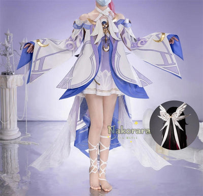 Nakorara　原神　コロンビーナ　執行官・第三位 コスプレ衣装 ナド・クライ　3d樹脂製髪飾り　少女　コスチューム Damselette Columbina　月の少女 イベント　仮装