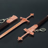 Nakorara エルデンリング ミケラの騎士剣 22cm キーホルダー　ダイキャスト製　モデル　武器ファン　アクセサリー　おもちゃ　可動　ミニチュア塗装済み完成品