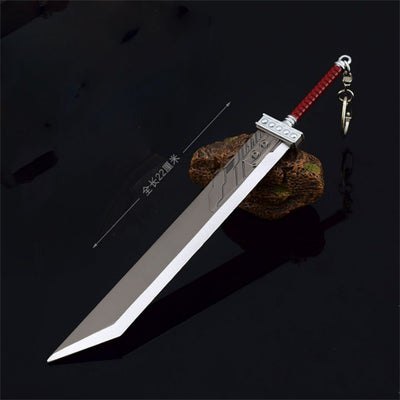 Nakorara　ファイナルファンタジー クラウド　バスターソード　22cm ミニチュア　合金　未開刃　レプリカ　フィギュア　ソード 剣 古代の剣 　欧米風　西洋剣　ミニ武器　両手剣　工芸品　インテリア装備品　おみやげ　グッズ　手遊び　誕生日プレゼント