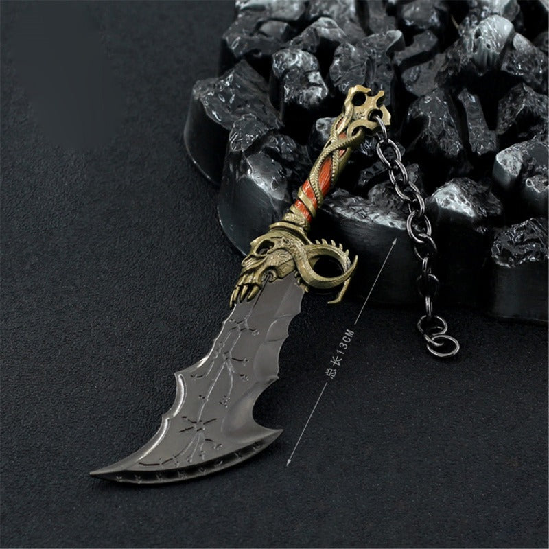 Nakorara ゴッド・オブ・ウォー ラグナロク God of War Kratos クレイトス 斧  手遊び  13cm ミニチュア　装備品 ダイキャスト製  東洋剣 武将 インテリア装備品 ゲーム ミニ武器 道具