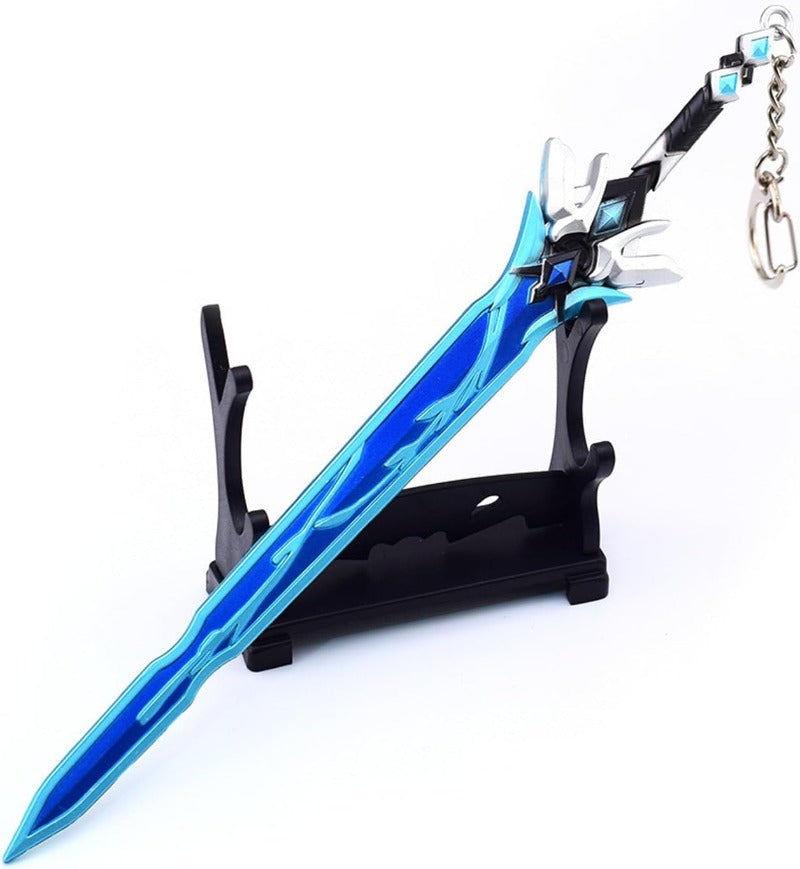 Nakorara 崩壊 スターレイル キーホルダー 刃 じん ミニ武器 22cm グッズ 唐風剣 刀剣 刀置き贈り  合金 おしゃれ  置き物 武器 おもちゃ ミニチュア インテリア 萌えグッズ