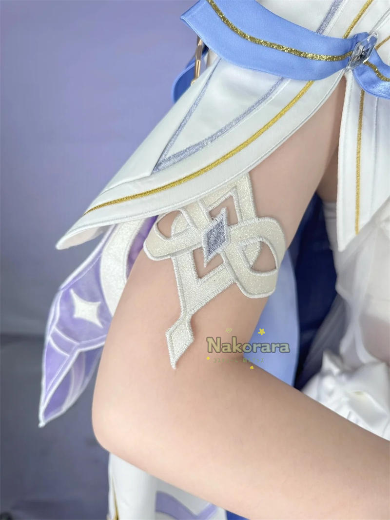 Nakorara　原神　コロンビーナ　執行官・第三位 コスプレ衣装 ナド・クライ　3d樹脂製髪飾り　少女　コスチューム Damselette Columbina　月の少女 イベント　仮装