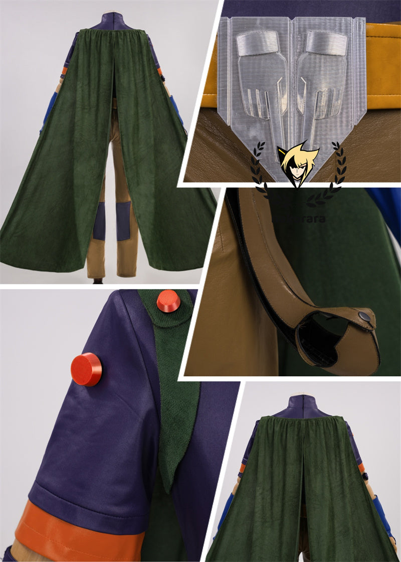 Nakorara　ジョジョの奇妙な冒険　ジャイロ・ツェペリ コスプレ フルセット | ジョジョ SBR マント 帽子 スチールボール付き