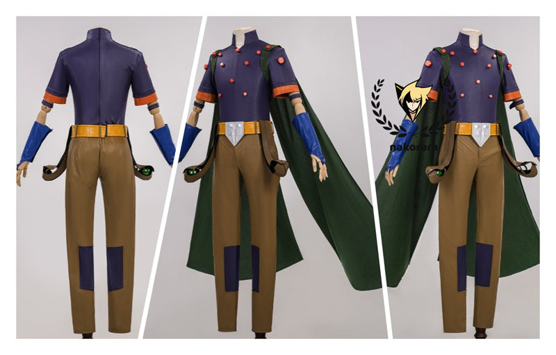 Nakorara　ジョジョの奇妙な冒険　ジャイロ・ツェペリ コスプレ フルセット | ジョジョ SBR マント 帽子 スチールボール付き